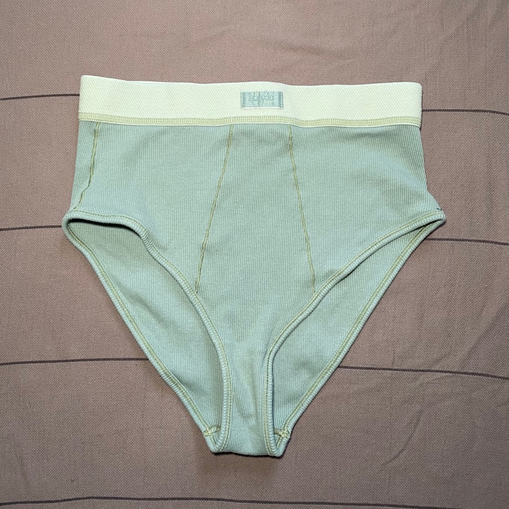 SKIMS Cotton Rib Brief in Mineral